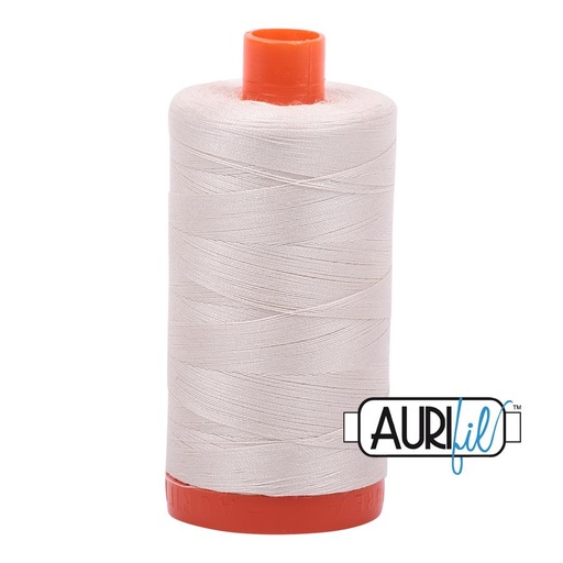 [MK-50-2309] Aurifil 50 Wt. Thread - Silver White 2309