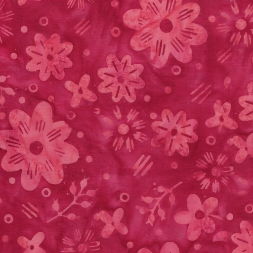 [LUM-42250-1150] Spring Fling Batik Garden Pink Geranium from Lumin Fabrcs