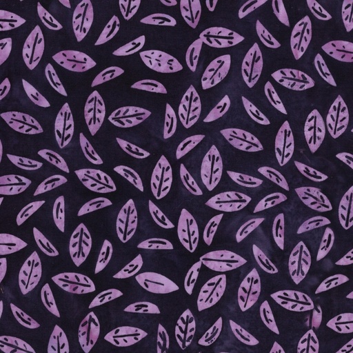 [LUM-42250-4465] Spring Fling Batik Leaves Purple Regal from Lumin Fabrics