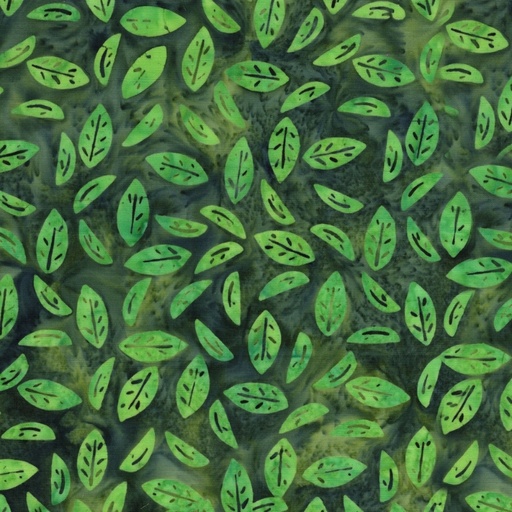 [LUM-42250-4670] Spring Fling Batik Leaves Green Jungle from Lumin Fabrics