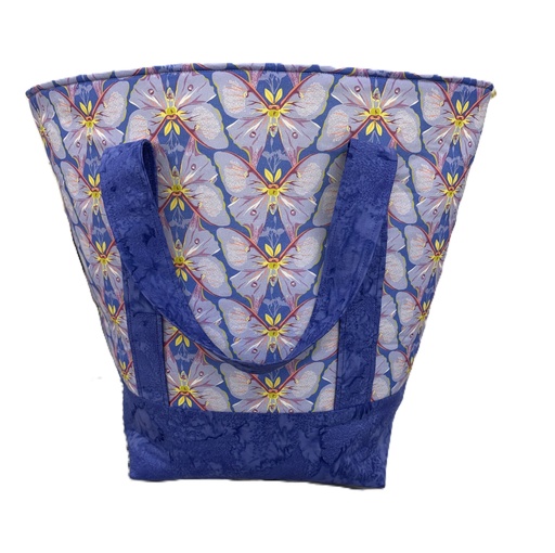 [PP-PurButterGB] Purple Butterfly Grocery Bag
