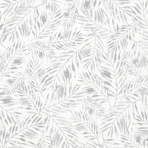 [LUM-W145-008705] Take Me to The Sea Palm Leaves Gray by PDR Studios for Lumin Fabrics