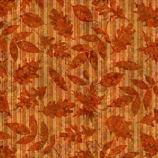 [ITB-8BR-1] All Blue Ridge Shop Hop 2026 Leaves on Stripe from In The Beginning Fabrics