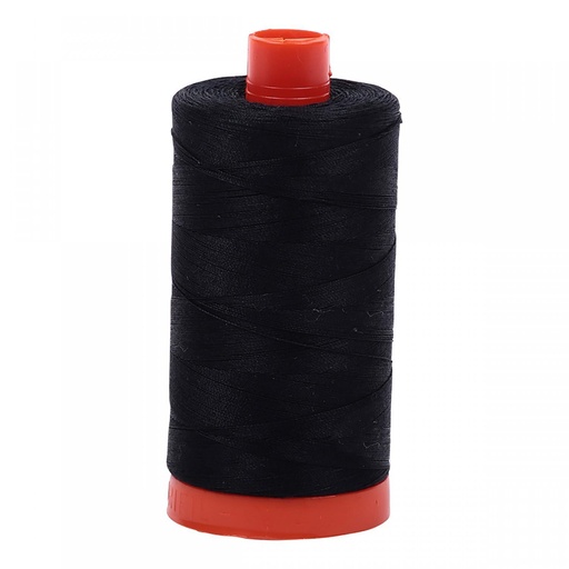 [MK-50-2692] Aurifil 50 Wt. Thread - Black 2692