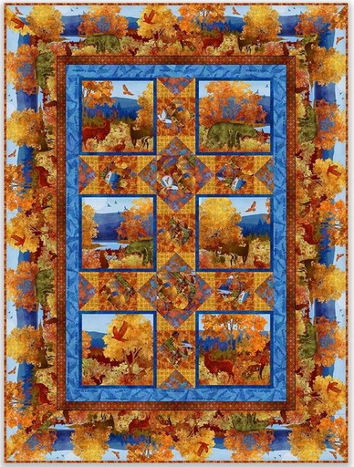 [PP-BlueRidMTN] All Blue Ridge Shop Hop Mountain Quilt from In the Beginning