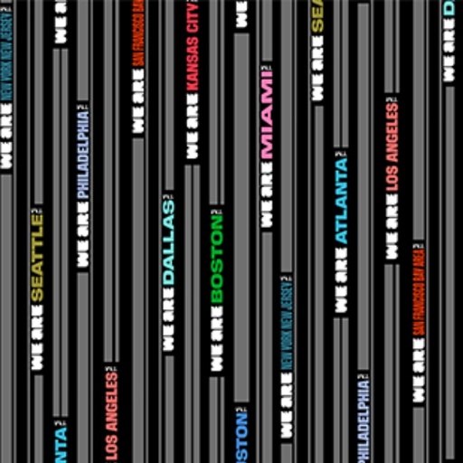 [NOR-FIFA134-99] FIFA Host Cities City Stripe Black from Northcott Fabrics