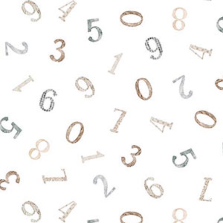 [NOR-91242-10] Soaring Dreams Numbers White from Northcott Fabrics