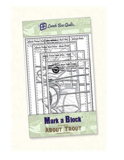 [LBQ-MB-AT-1] About Trout Mark A Block from Lunch Box Quilts