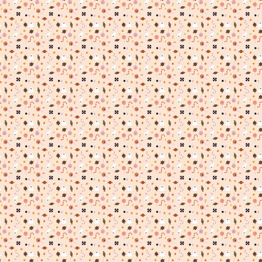 [NOR-91262-53] Sweet Treats Candies Peach from Northcott