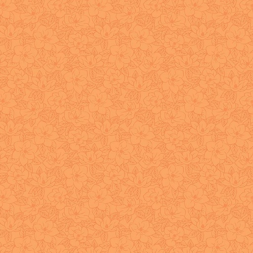 [RB-C17445-ORANGE] Southern Charm Magnolia Tonal Orange from Riley Blake