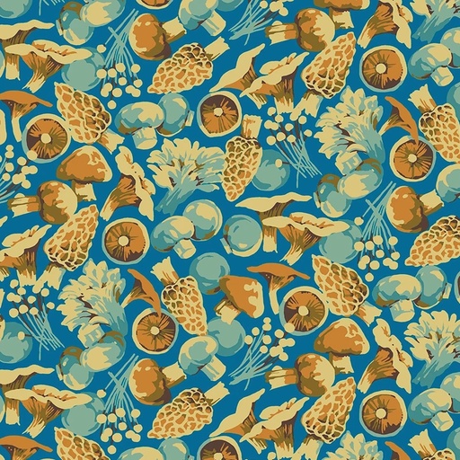[FS-PWMN076-BLUE] Forage Mushroom Mix Blue from Free Spirit Fabrics