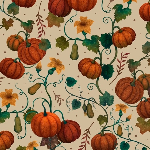 [BLAN-4811-41] Harvest Haunt Pumpkin and Squash Vines Cream from Blank Quilting