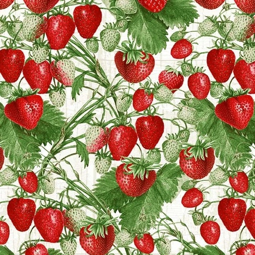[HG-2259-86] Berry Besties Strawberries Red & Green from Henry Glass