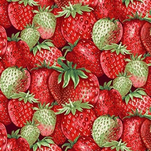 [HG-2260-86] Berry Besties Packed Strawberries Red & Green from Henry Glass