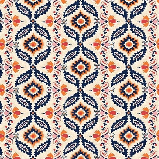 [MF-R801671D-CR] Sanibel Island Geometric Cream from Marcus Fabrics