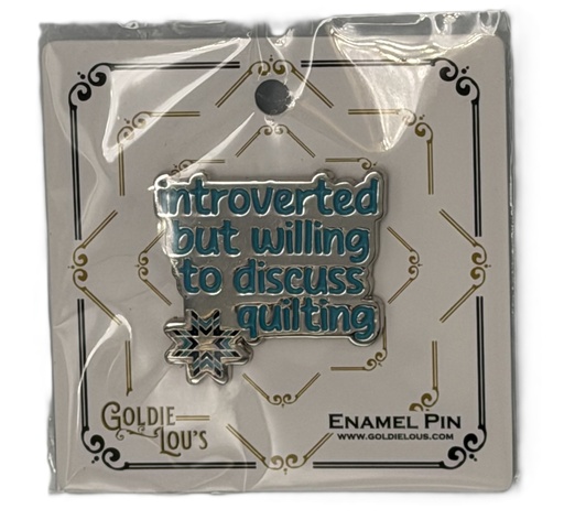 [GL-Introverted] Introverted Enamel Pin by Goldie Lou's