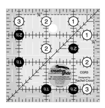 [CGR-3] Creative Grids Ruler 3 1/2 x 3 1/2