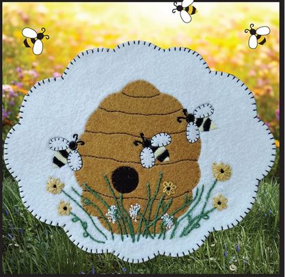 [RG-K0225] Bee Mat by Rachel's of Greenfield