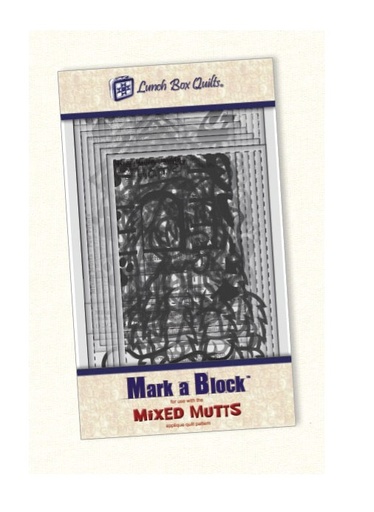 [QR-MBMM-1] Mixed Mutts Mark A Block from Lunch Box Quilts