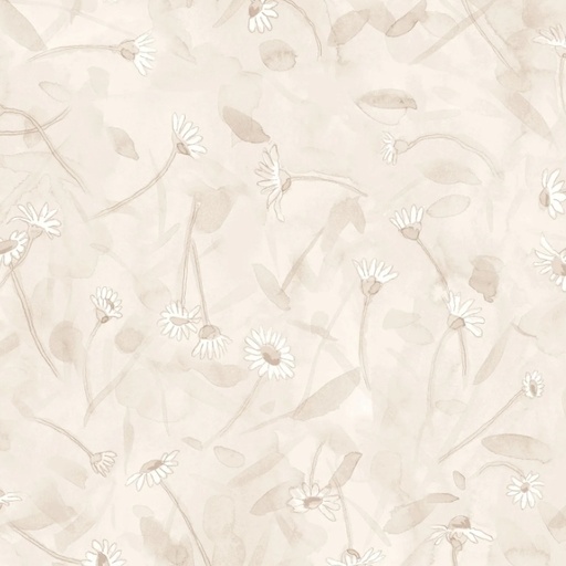 [COW-Y4751-139] Mouseplay Daisy Field Pale Khaki from Clothworks Fabric