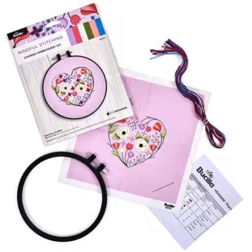 [BUC-49226E] Stamped Embroidery Kit Floral from Bucilla