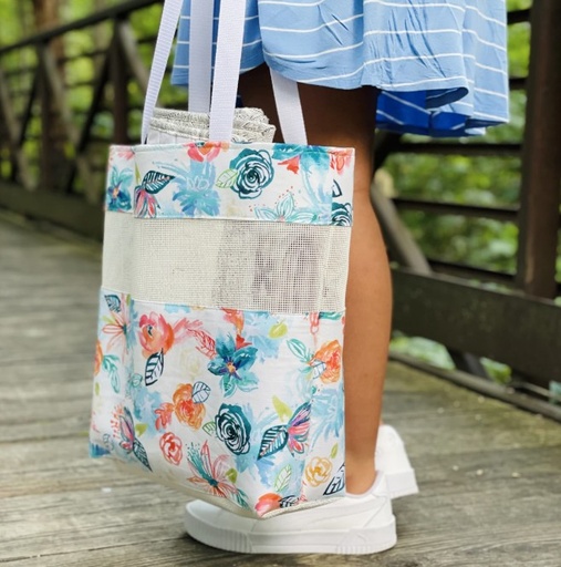 [CLP-TQF001] Vinyl Mesh Market Bag Pattern by Lisa Spalding
