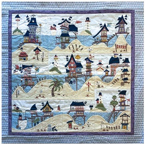 [PBS-BeachHuts] Beach Huts Wall Hanging Kit by Linette Jakobsen