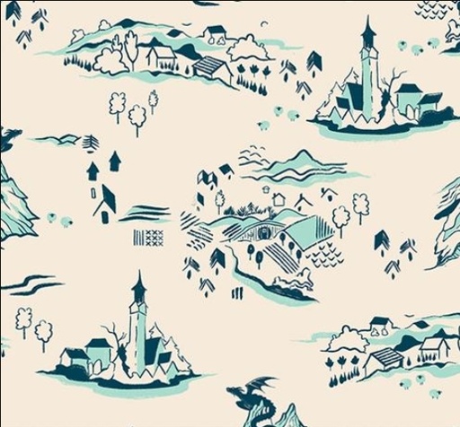 [MOD-RS2133-12] Fireglow Frost Landscape from Moda Fabrics