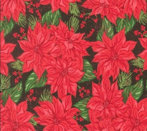 [MOD-20971-30] Holiday Cheer Midnight Poinsettia from Moda Fabrics