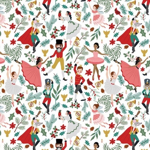 [RB-CD17671-SNOW] Nutcracker Tradition Storybook Snow from Riley Blake