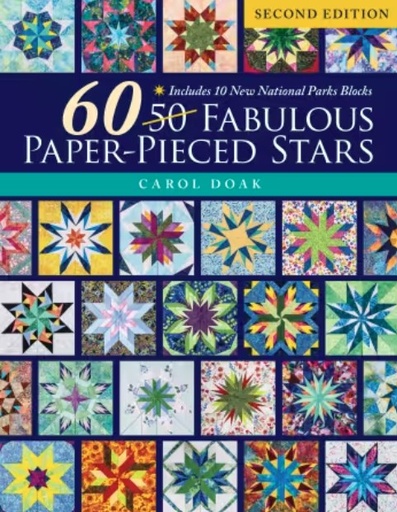 [CT-11556] 60 FabulousPaper Pieced Stars 2nd edition by Carol Doak