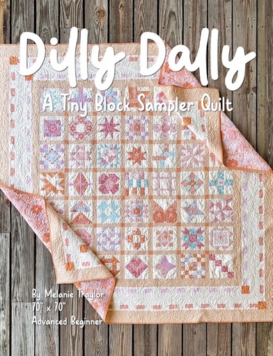 [SCQ-131] Dilly Dally - A Tiny Block Sampler Quilt Book by Melanie Traylor