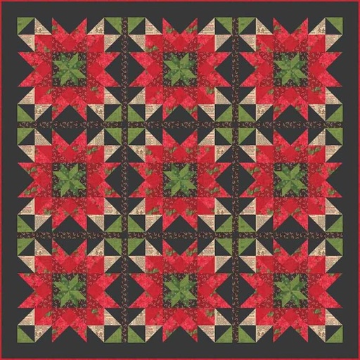 [PP-HoliFlora] Holiday Flora Quilt by Moda