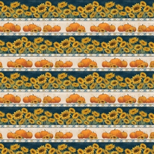 [LUM-W135-011-508] Harvest Delight Repeating Stripe Multi from Lumin Fabrics