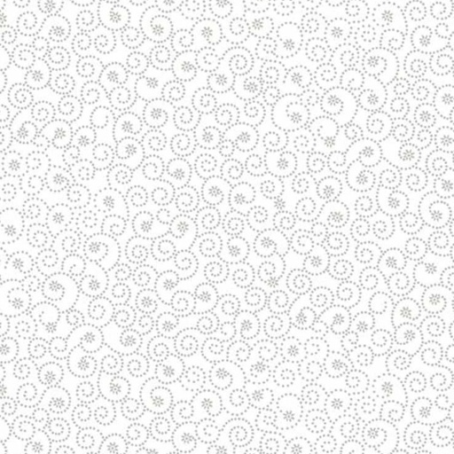 [SEF-8925-01W] Best of Cream and Sugar White Swirl Flowers from Studio E Fabrics