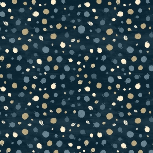[LUM-W135-016-550] Harvest Delight Berries Navy from Lumin Fabrics