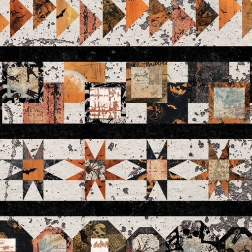[SEF-8831-34] Scary Spice Sepia Aztec Lines from Studio E Fabrics