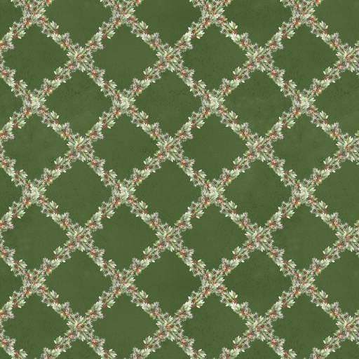 [LUM-W120-008-663] Feathered Festivities Trellis Green from Lumin Fabrics