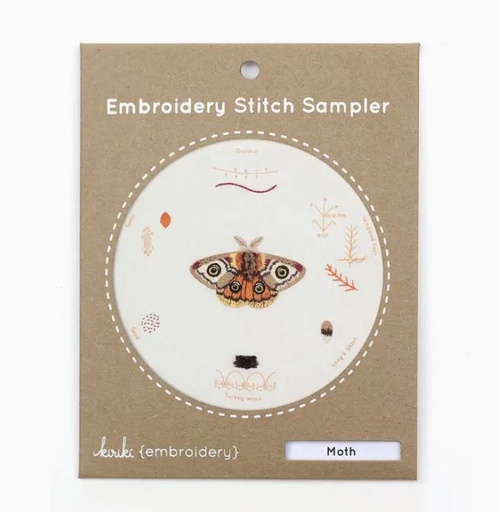 [KP-Moth] Embroidery Stitch Sampler Moth by Kiriki