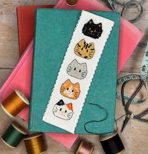 [MMK-BM-002] Kitty Cats Cross Stitch Bookmark Kit