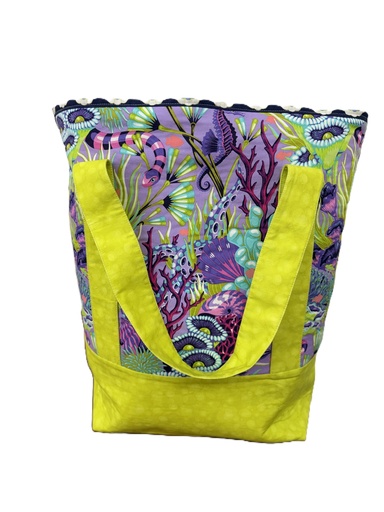 [PP-ReefVGB] Floral Reef Violet Grocery Bag Kit