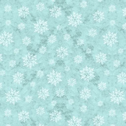 [LUM-W105-037-515] Snowy Greetings Blue Snowflakes from Lumin Fabrics