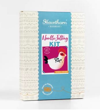 [HH-SussexChic] Sussex Chicken Needle Felting Kit by Hawthorn Handmade