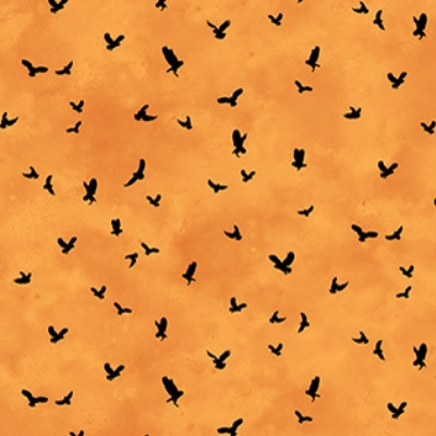 [NOR-DP28853-56] Night Owl Owl Mini Orange from Northcott Fabrics