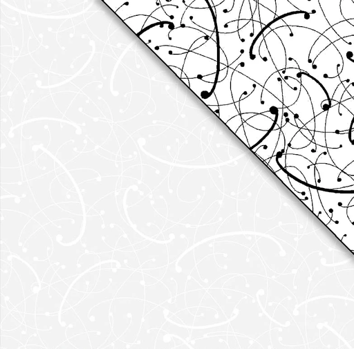 [PB-RA12-807-W] Ramblings 12 Allover White on White from P&B Textiles