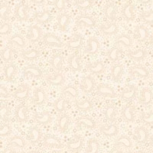 [PB-AC16-201-W] Apple Cider Paisley White from P&B Textiles