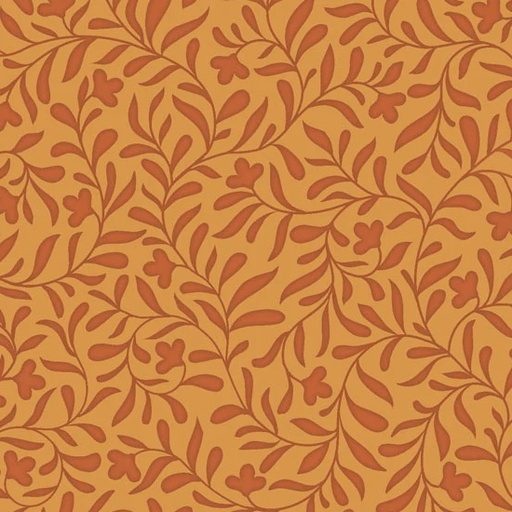 [PB-CMIL-6222AUO] Cider Mill Harvest Vine Dark Marigold from P&B Fabrics