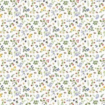 [NOR-DP29010-10] Country Mouse Small Floral Toss White Multi from Northcott Fabrics