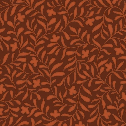 [PB-CMIL-6222ZO] Cider Mill Harvest Vine Auburn Pumpkin Tonal from P&B Textiles