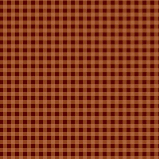 [PB-CMIL6223I] Cider Mill Harvest Gingham Chestnut Brown from P&B Textiles